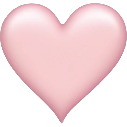 Light pink heart  emoji