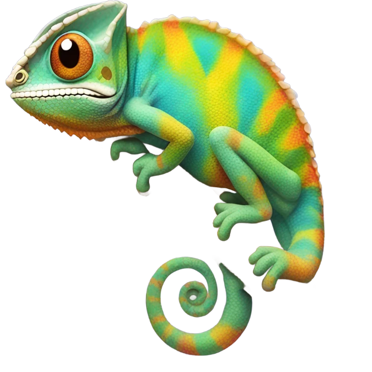 smile chameleon  emoji
