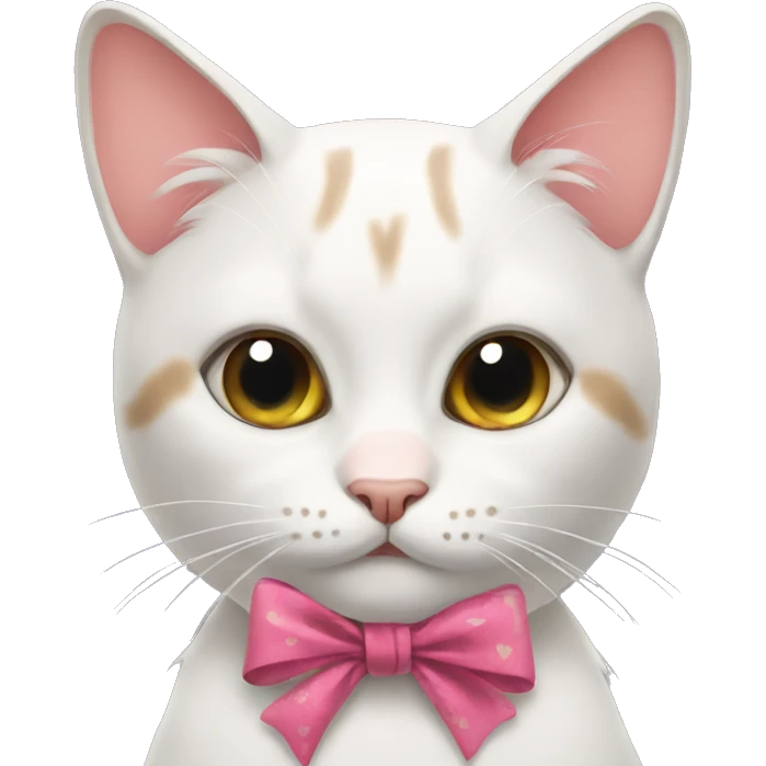 Cat with bows emoji