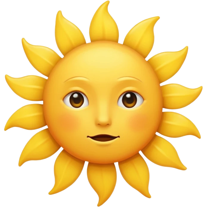 an expressionless sun emoji emoji