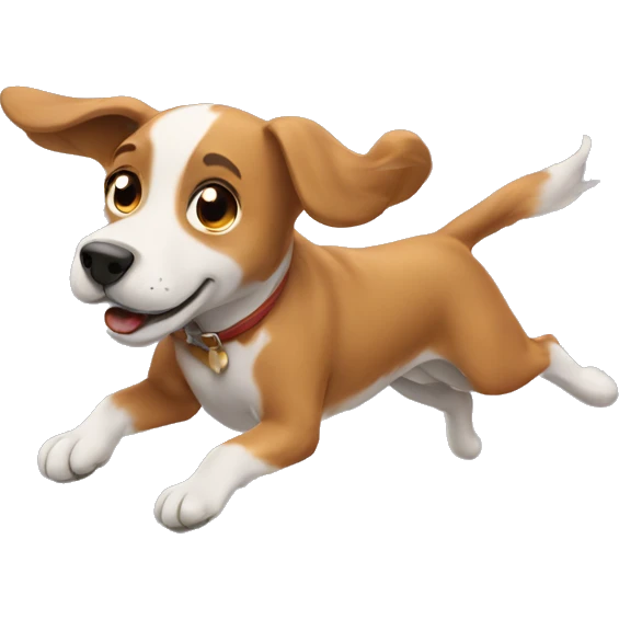 Dog flying emoji