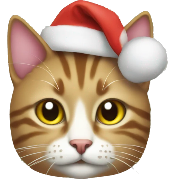 Christmas cat emoji