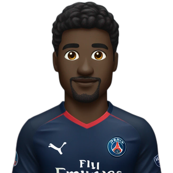 Randal kolo muani wearing paris saint germain shirt emoji