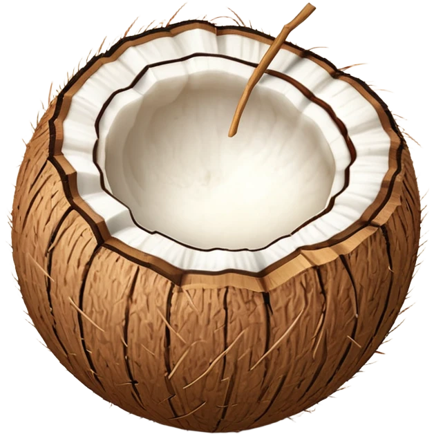 3d style coconut emoji