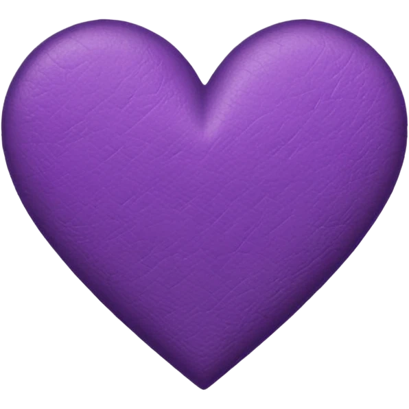 purple heart with a stitched border emoji