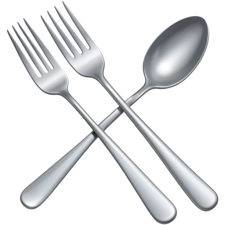 Silver fork emoji