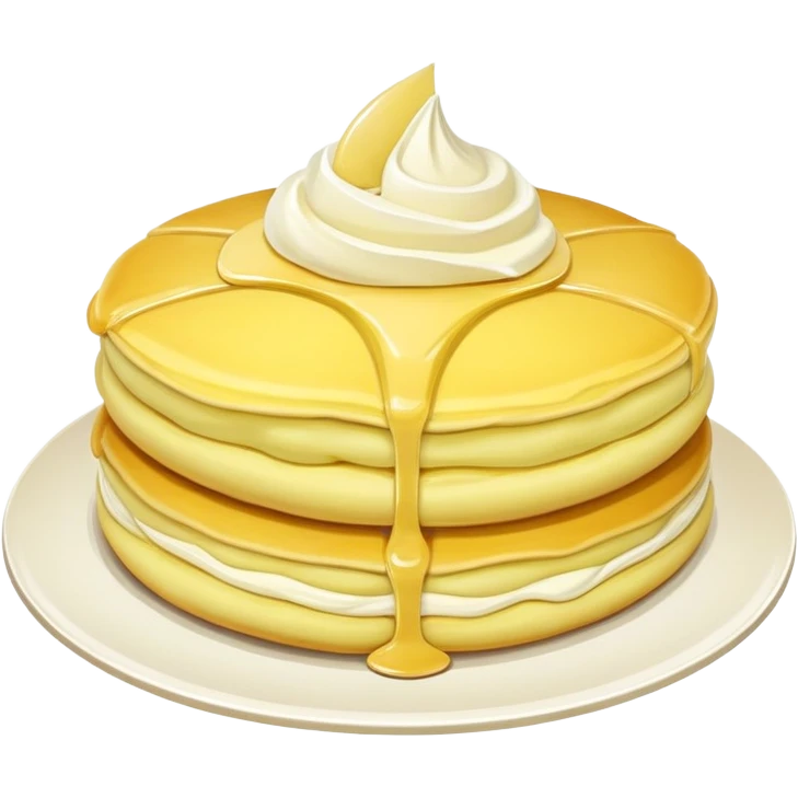Chinese durian pancake, yellow pastry with cream filling emoji