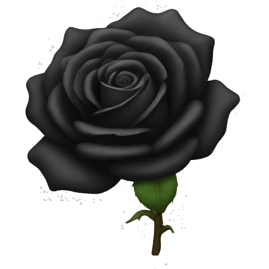 Black rose emoji