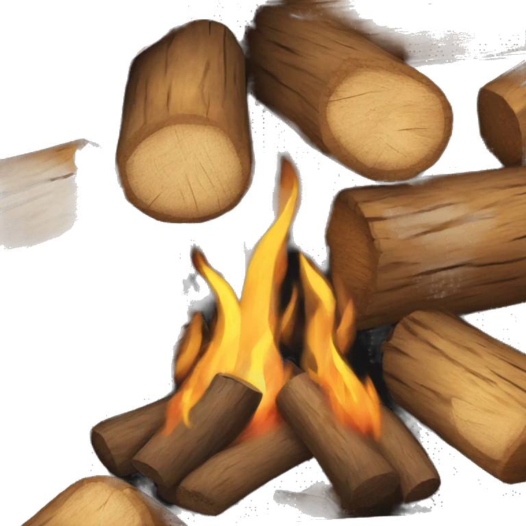 Two logs fire emoji
