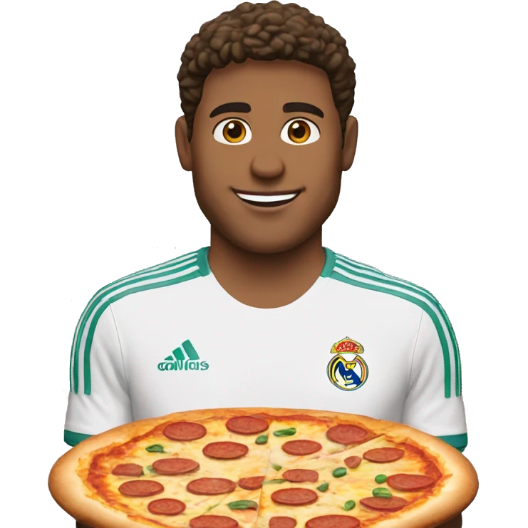 jude bellingham real madrid holding a pizza emoji