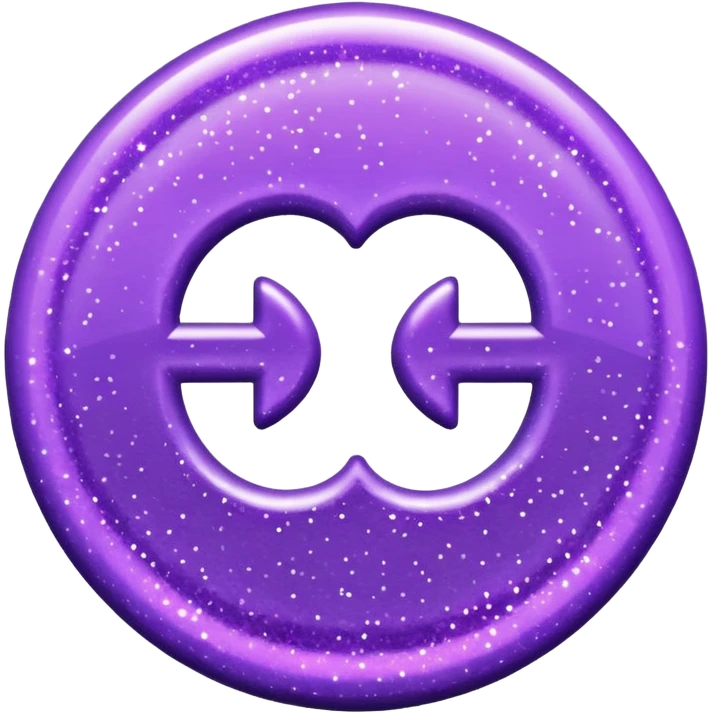 symbol glitter purple $ emoji