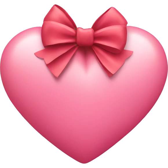 Heart with a bow emoji