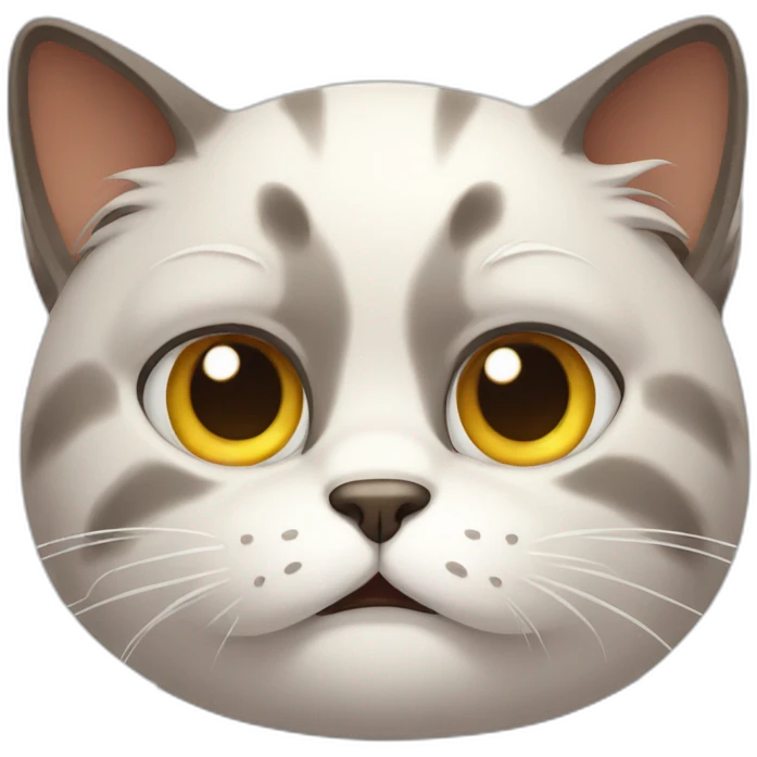 Frustrated cat emoji