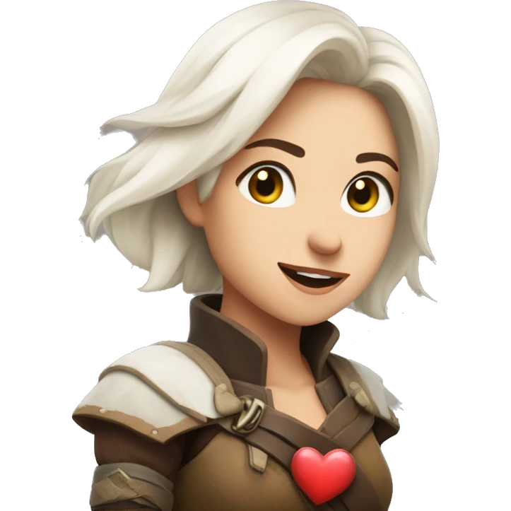 Ciri with heart  emoji