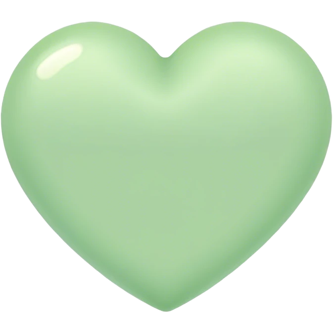 Light green heart emoji