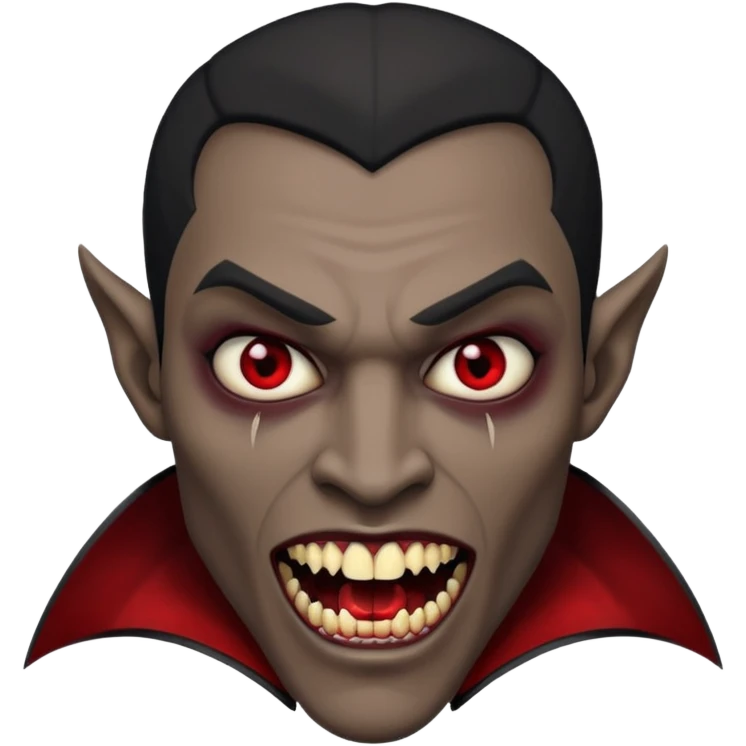Black man Vampire emoji