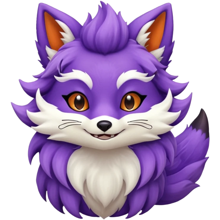 Purple kitsune emoji
