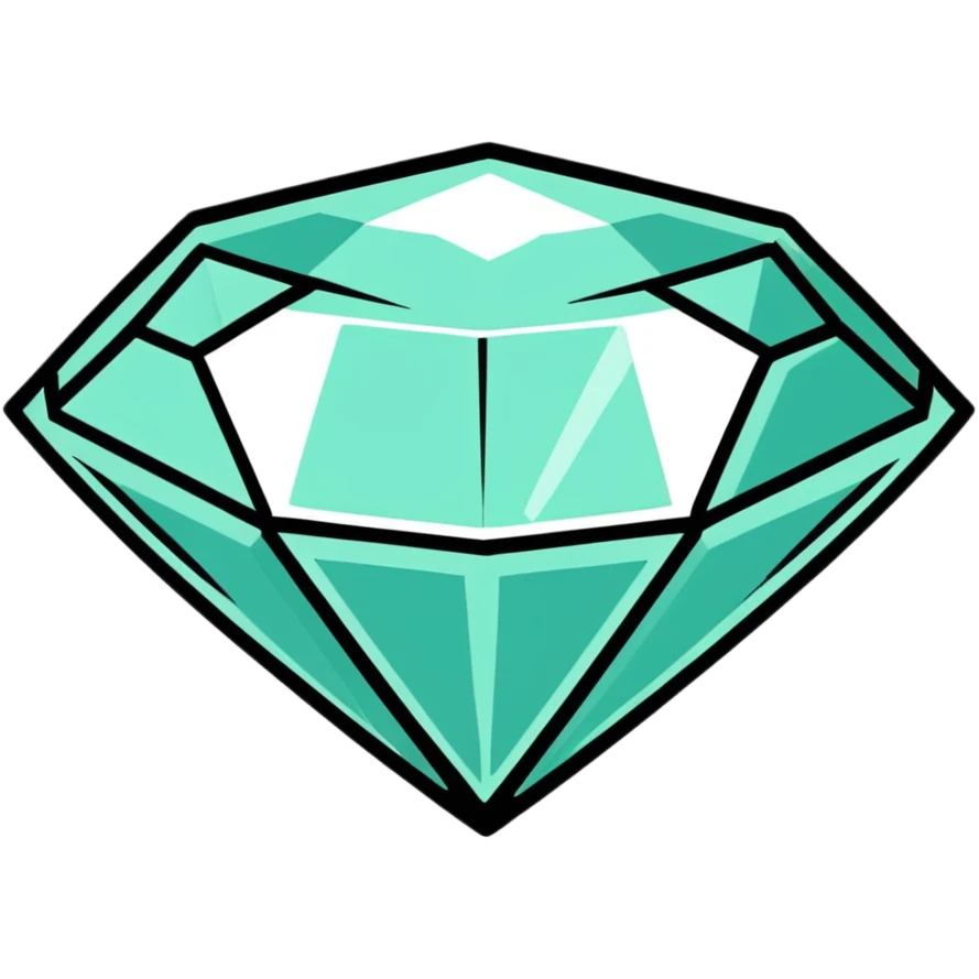 diamond gemstone brilliant cut emoji