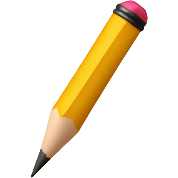 writing pencil on a document emoji