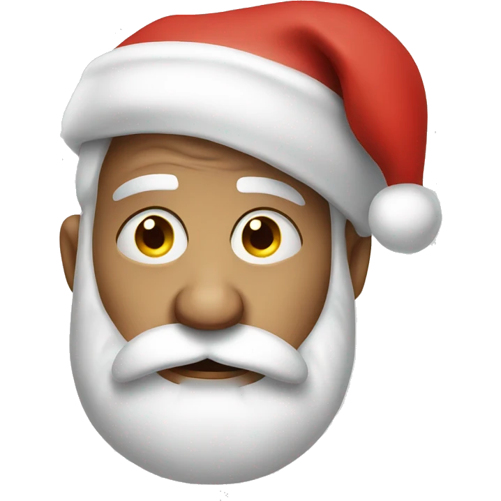 Sad Santa emoji