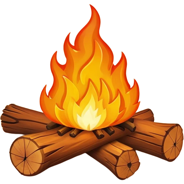 camping fire emoji