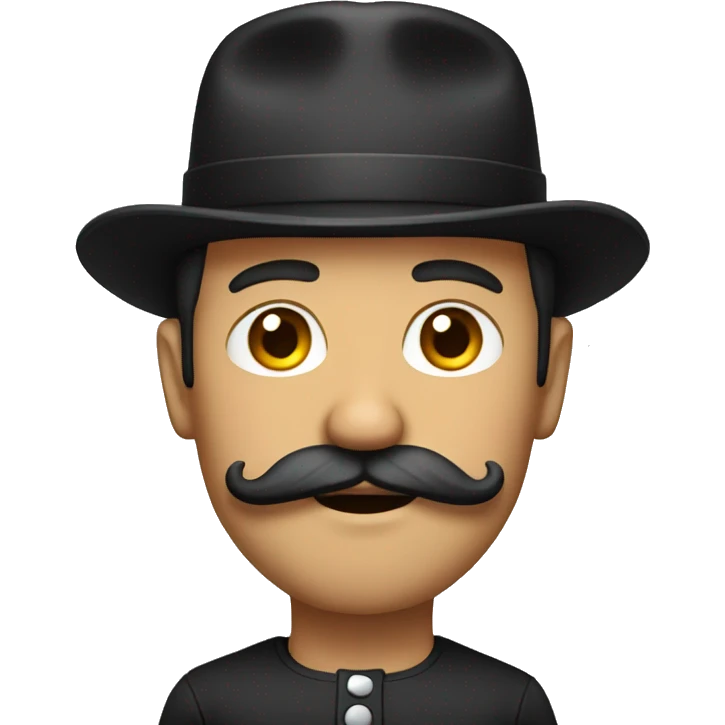 man with handlebar mustache emoji