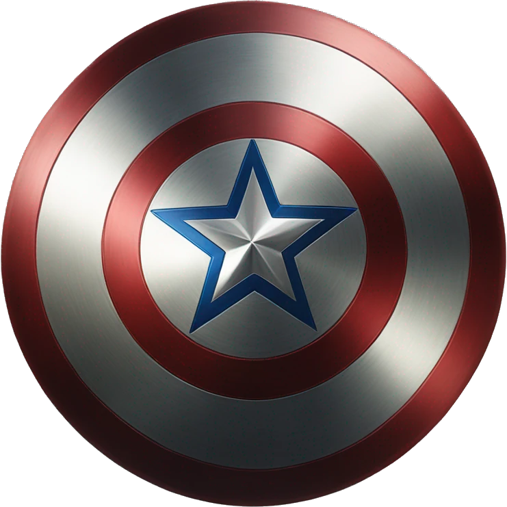 Captain america shield emoji