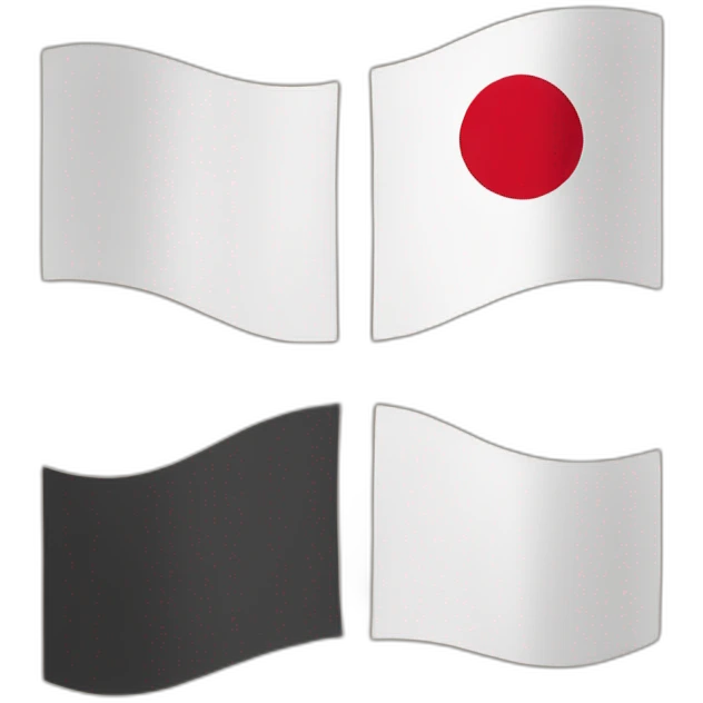 japan flag cut in half emoji