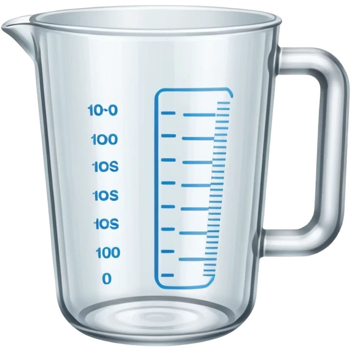 Empty Measuring cup glass emoji