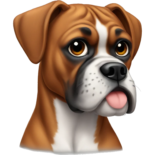 boxer dog  emoji
