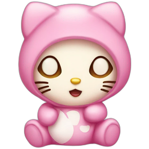 Hello kitty as a baby emoji