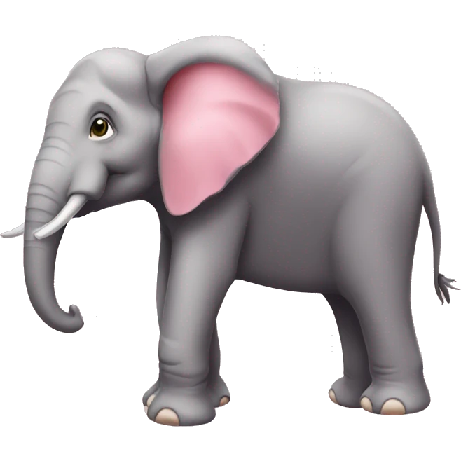 Elefante cor de Rosa  emoji