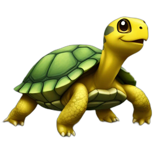 Tortue sur pikachu  emoji