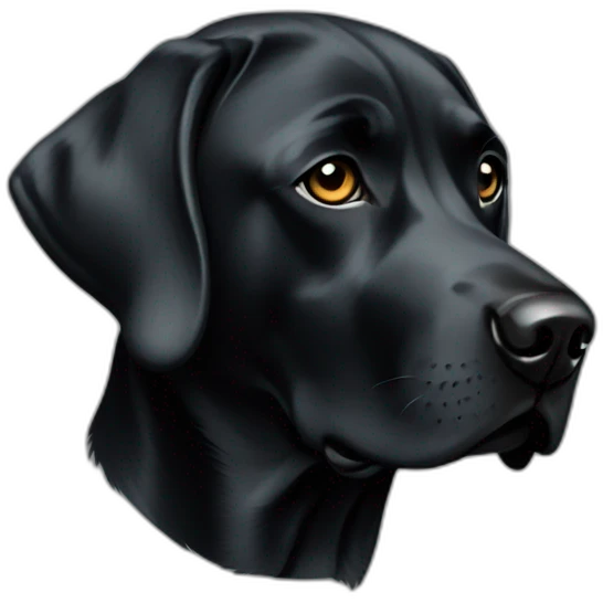 Labrador noir emoji