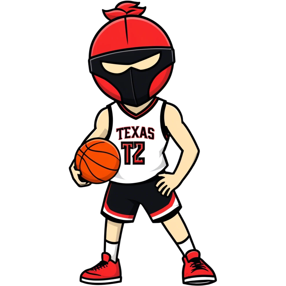 Texas tech playing basketball emoji
