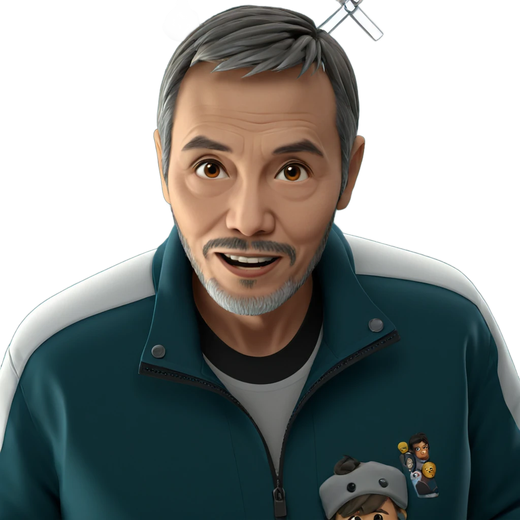 bearded boy in a jacket emoji