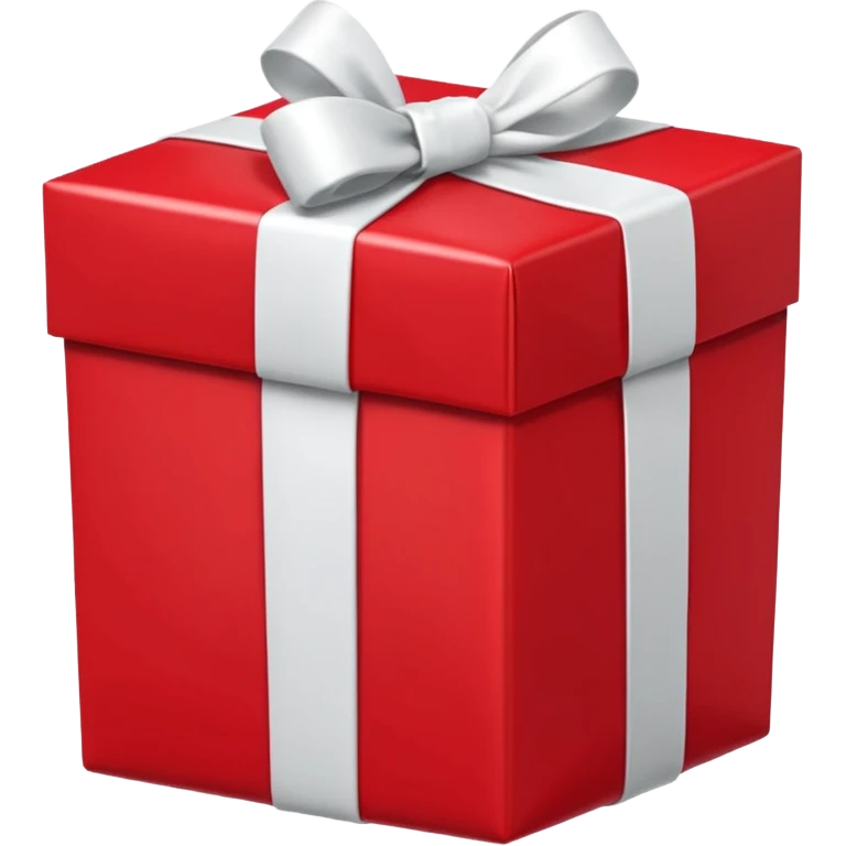 red gift boxes with white bows emoji