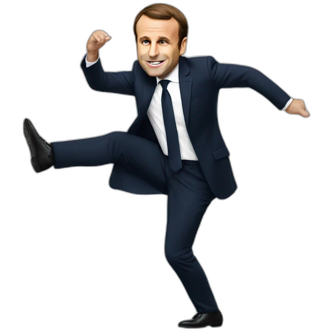 Macron twerking emoji