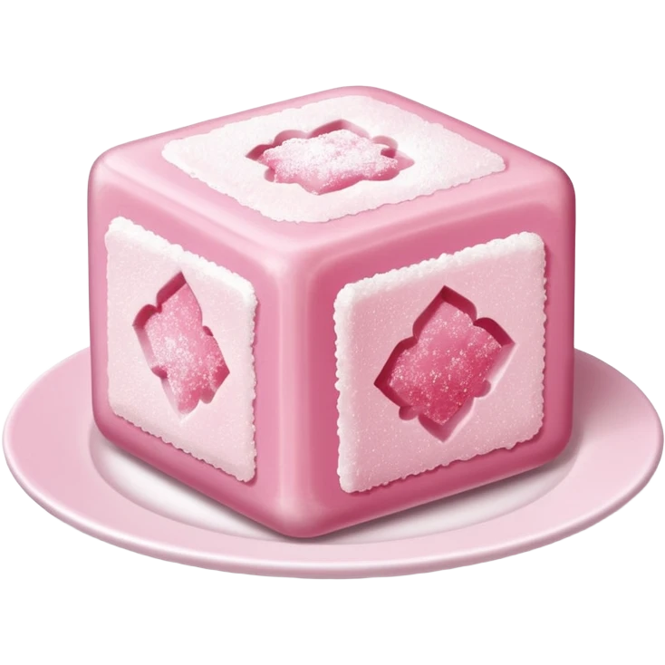 Turkish delight on white plate emoji
