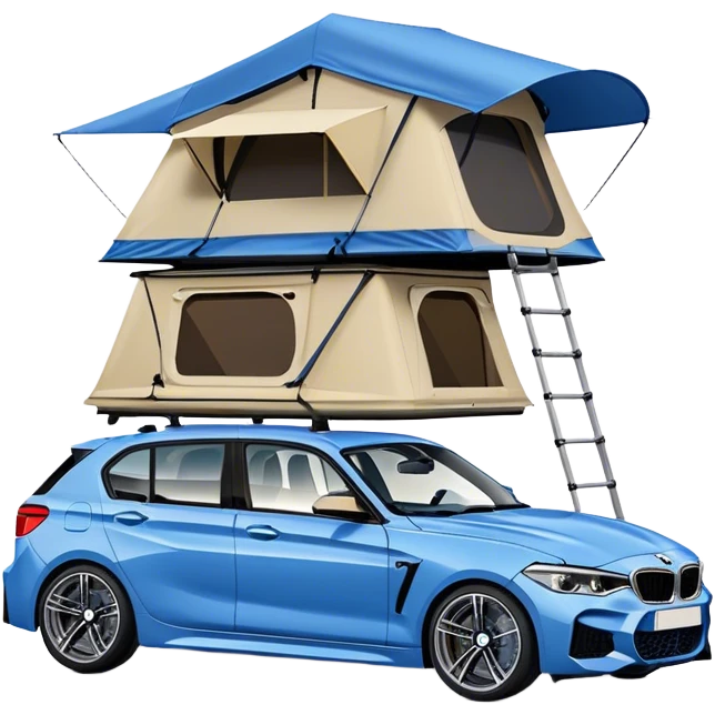 BMW M140i with roof tent  emoji