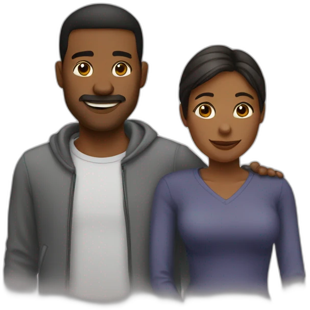 couple qui s’embrasse emoji