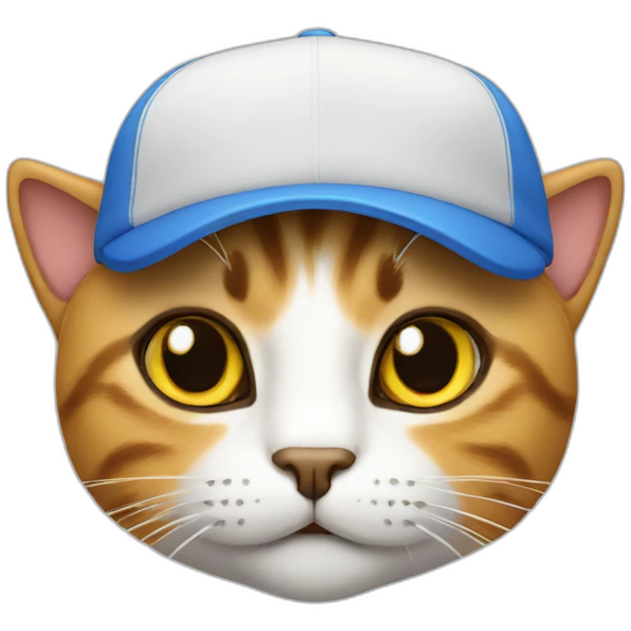 A cat wearing a cap emoji