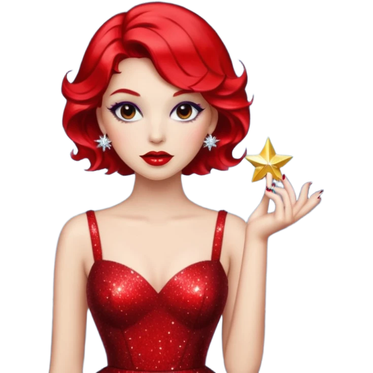 Představuji si mě jako glamourózní postavu, s výrazným make-upem a stylovým oblečením. Budu mít rtěnku v zářivé barvě, perfektně upravené vlasy a elegantní šaty. Pozadí bude plné třpytek a lesku, aby to podtrhlo mou módní vášeň. Styl bude spíše realistický, ale s nádechem fantazie a extravagance. 💅 emoji