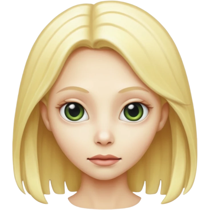 blonde alien emoji