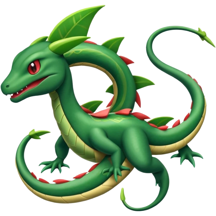Rayquaza-Grovyle-fusion emoji