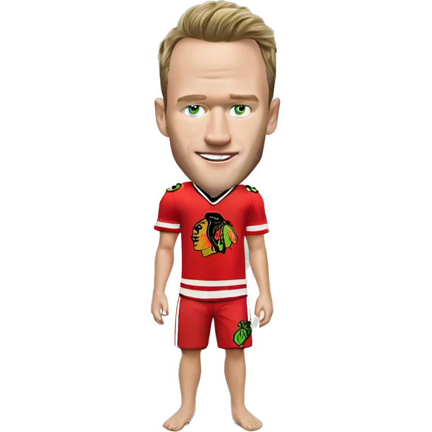 Jonathan Toews as beach bum emoji