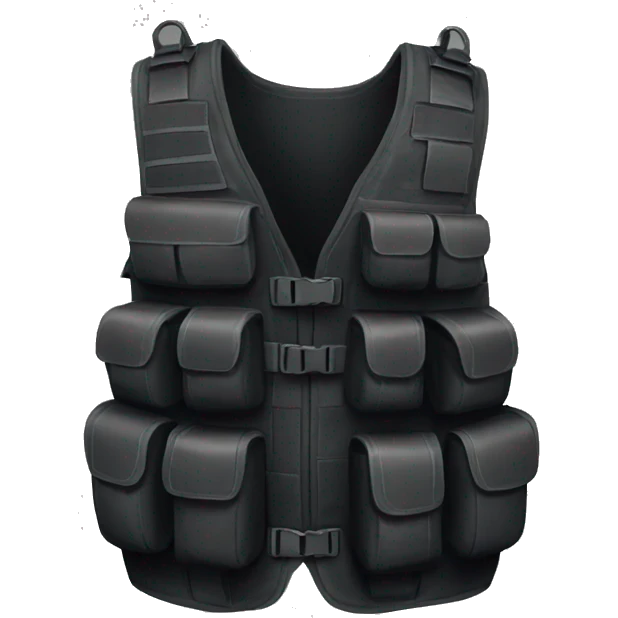 black tactical vest emoji