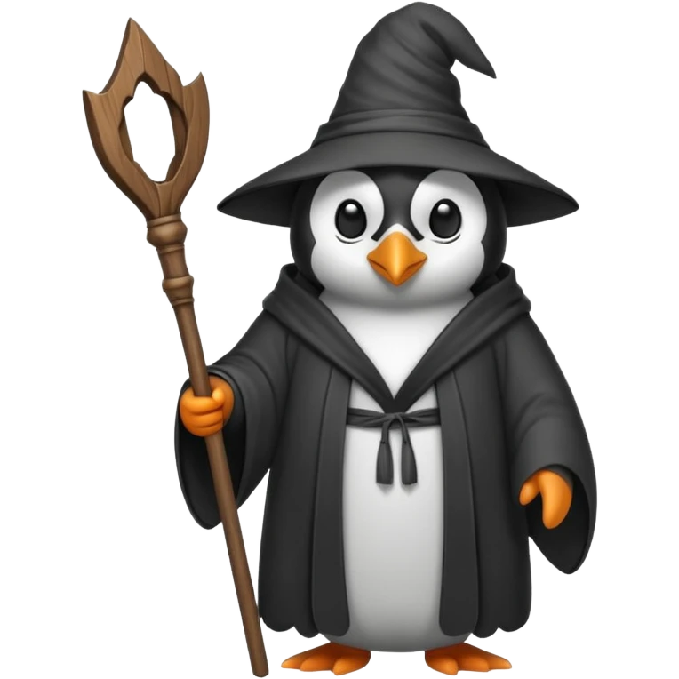 Penguin Wizard emoji