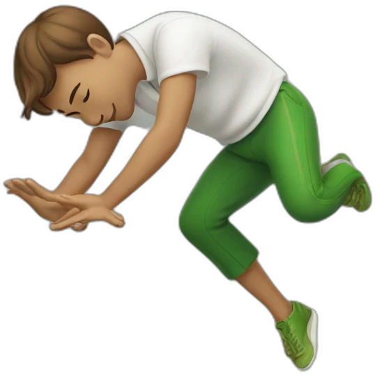 Playing leapfrog emoji