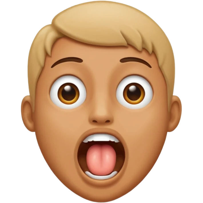 Penis in mouth emoji